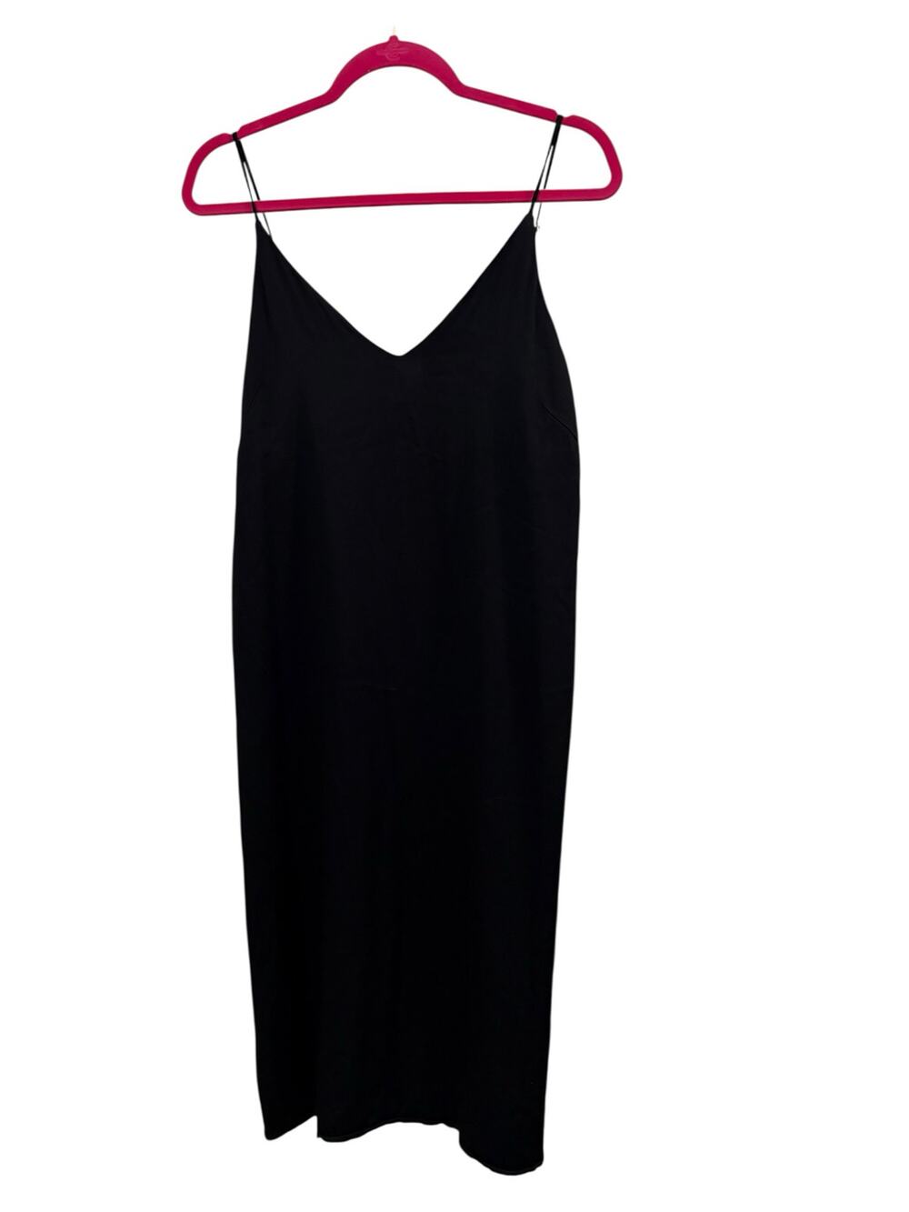 Gap Black Cami Satin Slip Dress 10P Whimsy Goth Timeless Sexy
Romantic